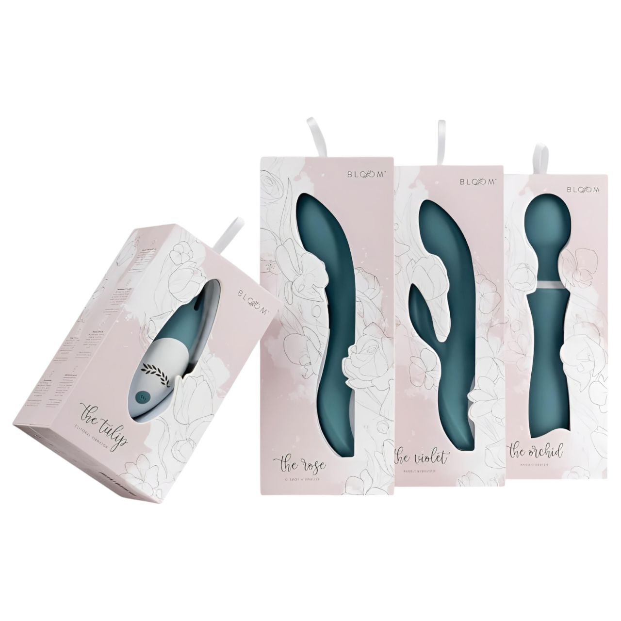 Bloom Orchid Wand - akkus, masszírozó vibrátor (türkiz) Bloom Orchid Wand - akkus, masszírozó vibrátor (türkiz)