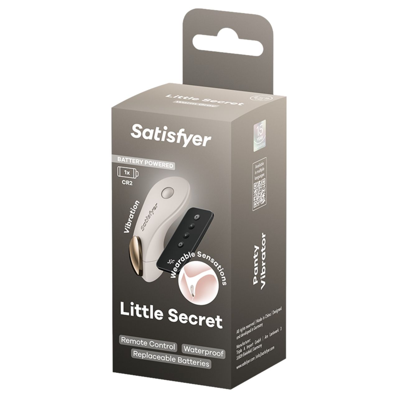Satisfyer Little Secret - hordható bugyivibrátor (fehér) Satisfyer Little Secret - hordható bugyivibrátor (fehér)