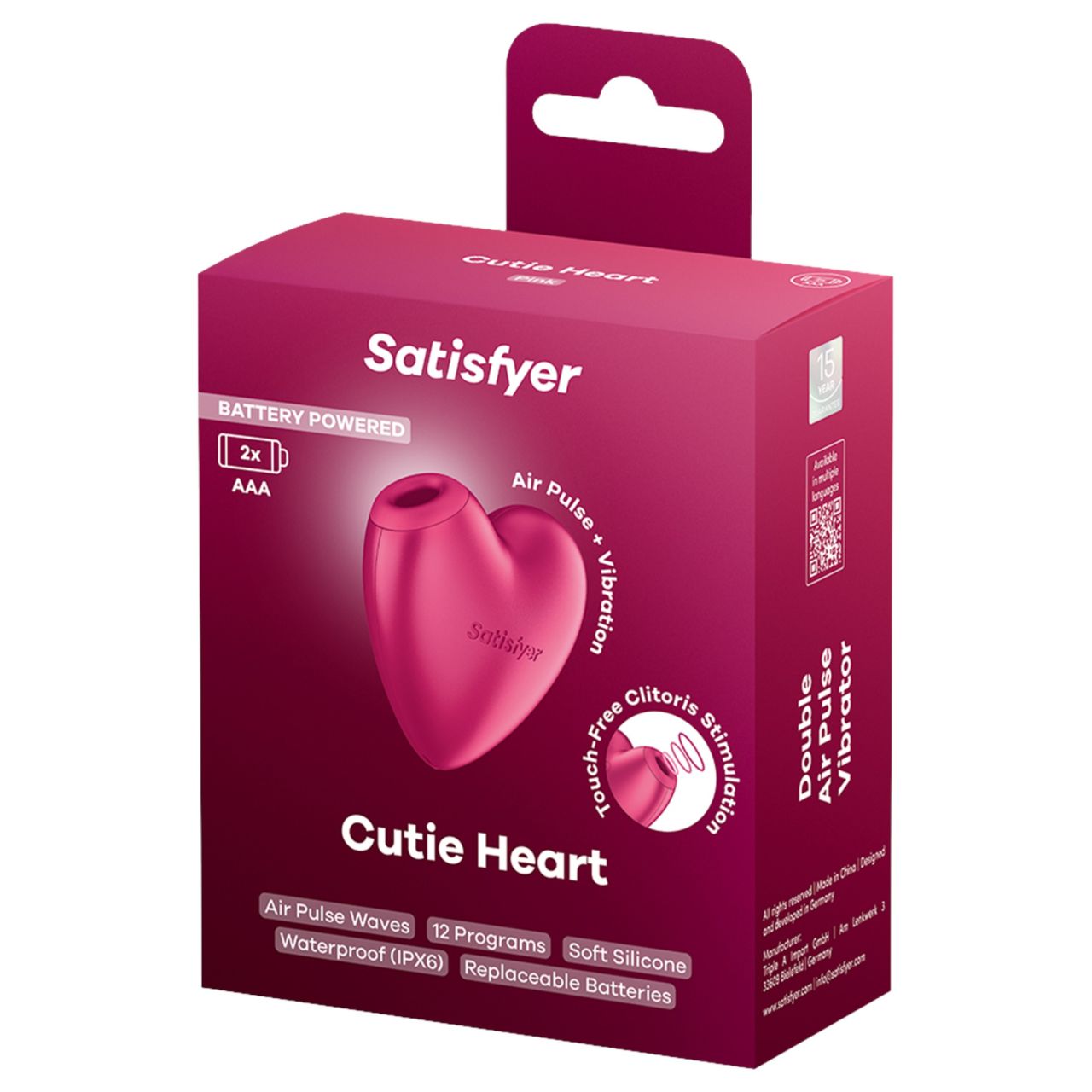 Satisfyer Cutie Heart - léghullámos csiklóizgató (pink) Satisfyer Cutie Heart - léghullámos csiklóizgató (pink)