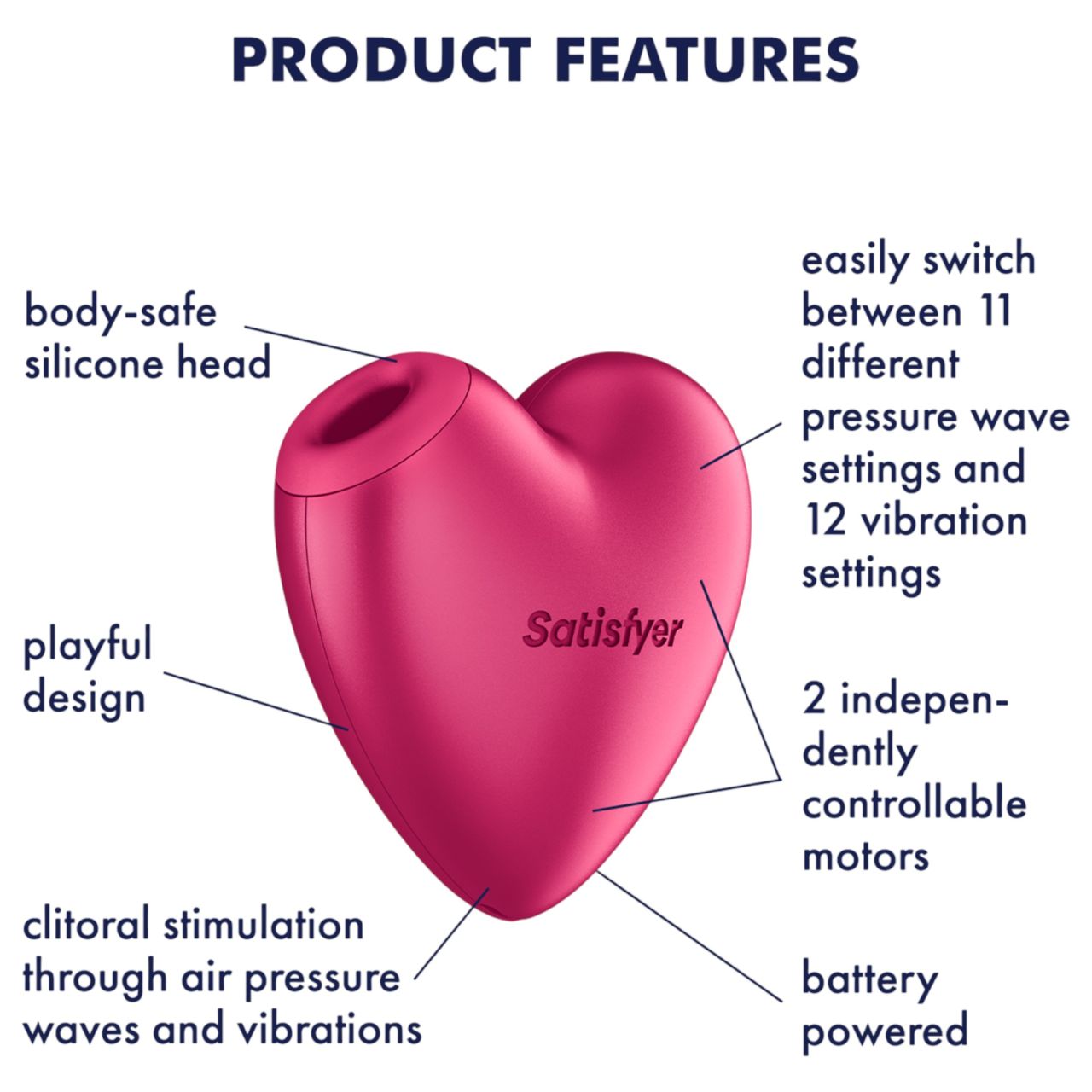 Satisfyer Cutie Heart - léghullámos csiklóizgató (pink) Satisfyer Cutie Heart - léghullámos csiklóizgató (pink)