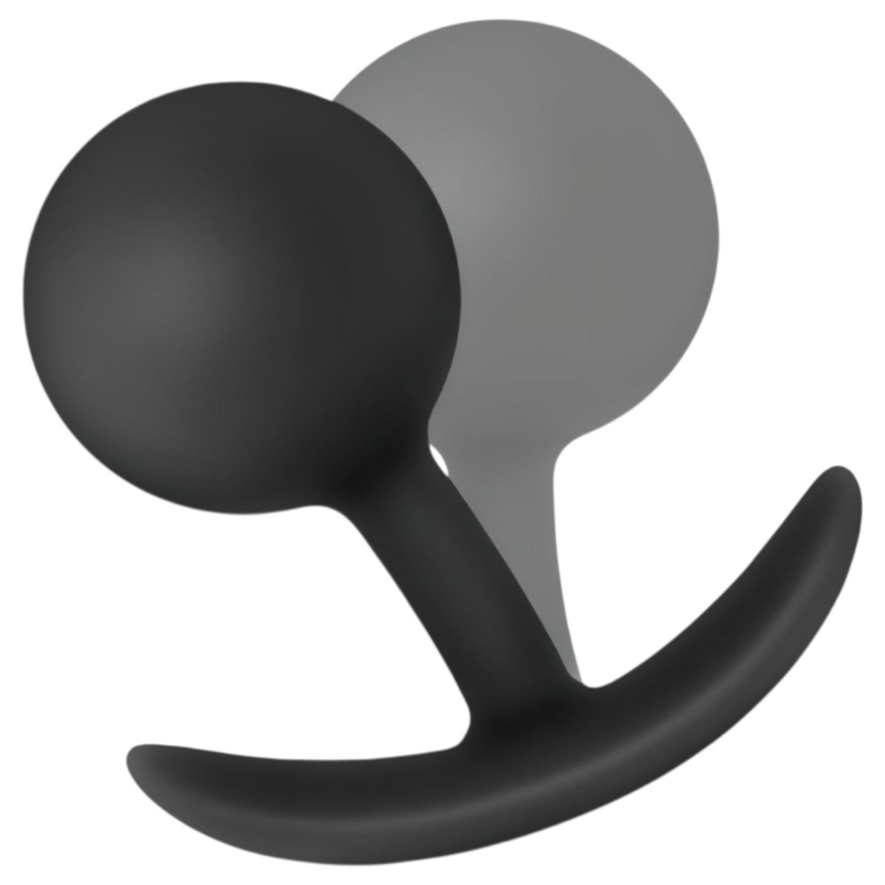 Anal Adventures Platinum Vibra Plug - anál dildó (fekete)