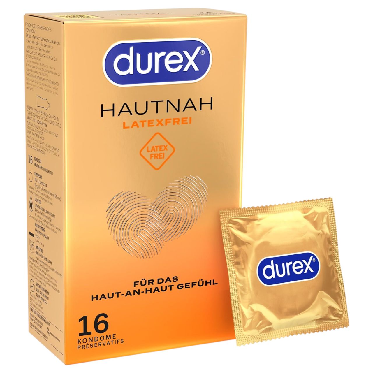 Durex Hautnah - latexmentes óvszer (16 db)