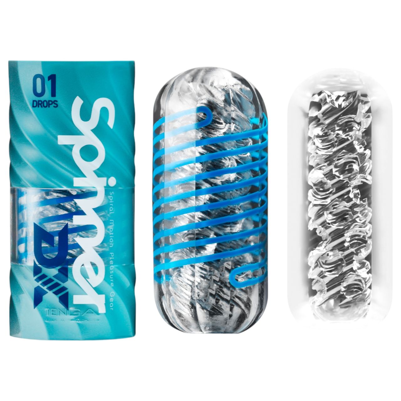 TENGA Spinner DX - maszturbátor (átlátszó)