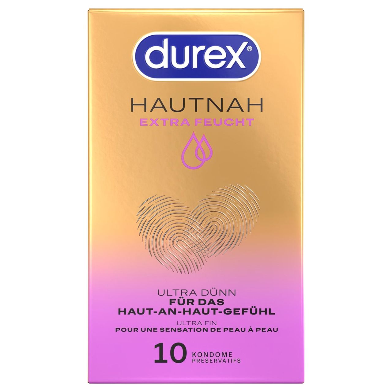 Durex Hautnah - extra síkosított óvszer (10 db)