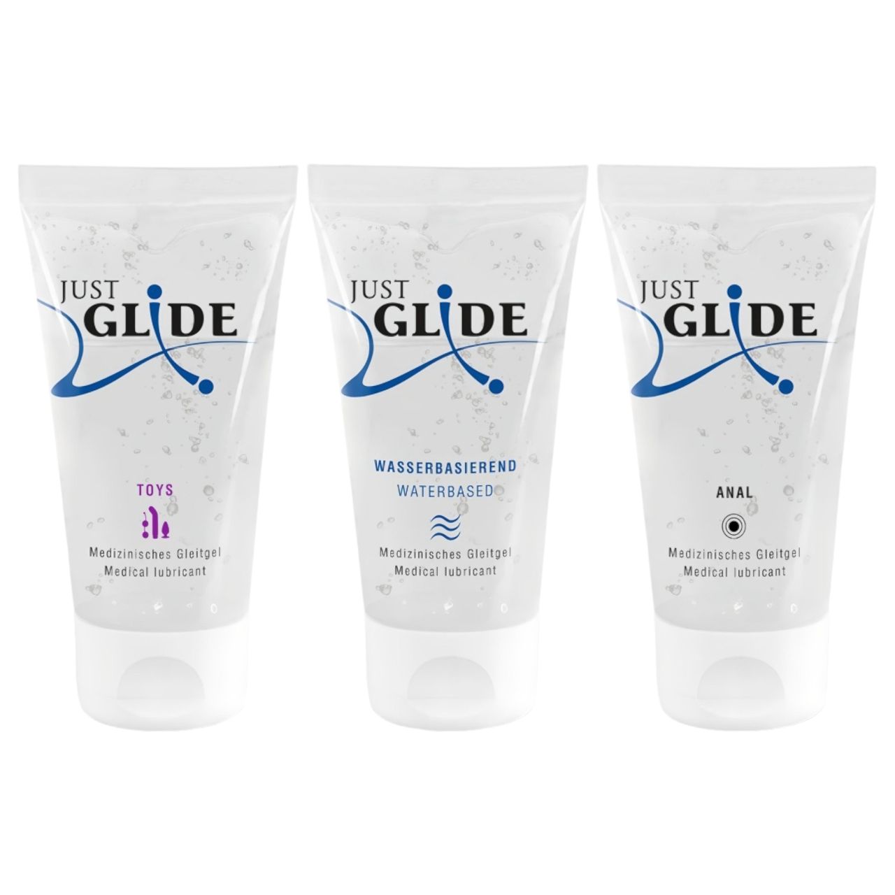 Just Glide síkosító szett (3 × 50 ml)