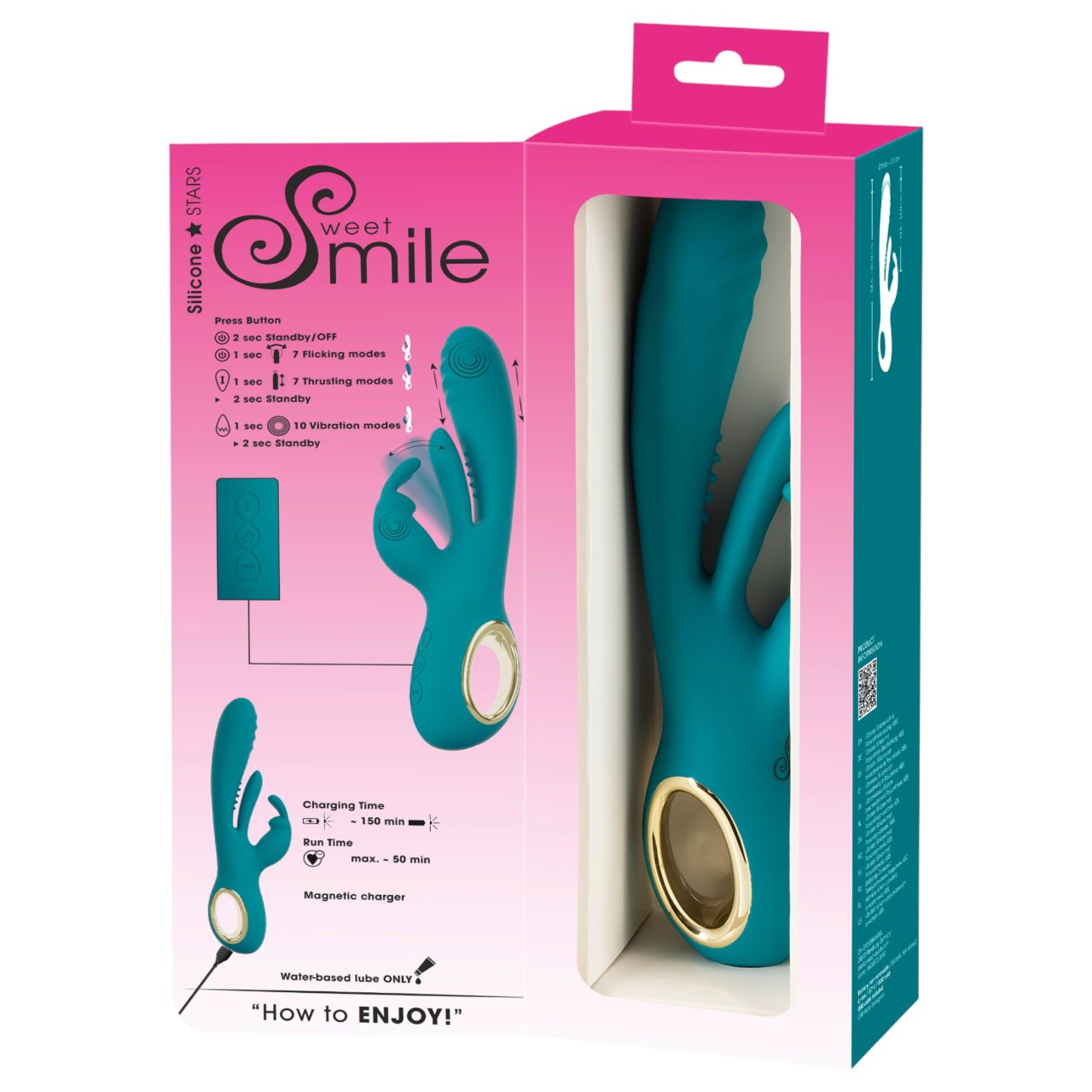 Smile - lökő, G-pont és csiklóizgató vibrátor (zöld) Smile - lökő, G-pont és csiklóizgató vibrátor (zöld)