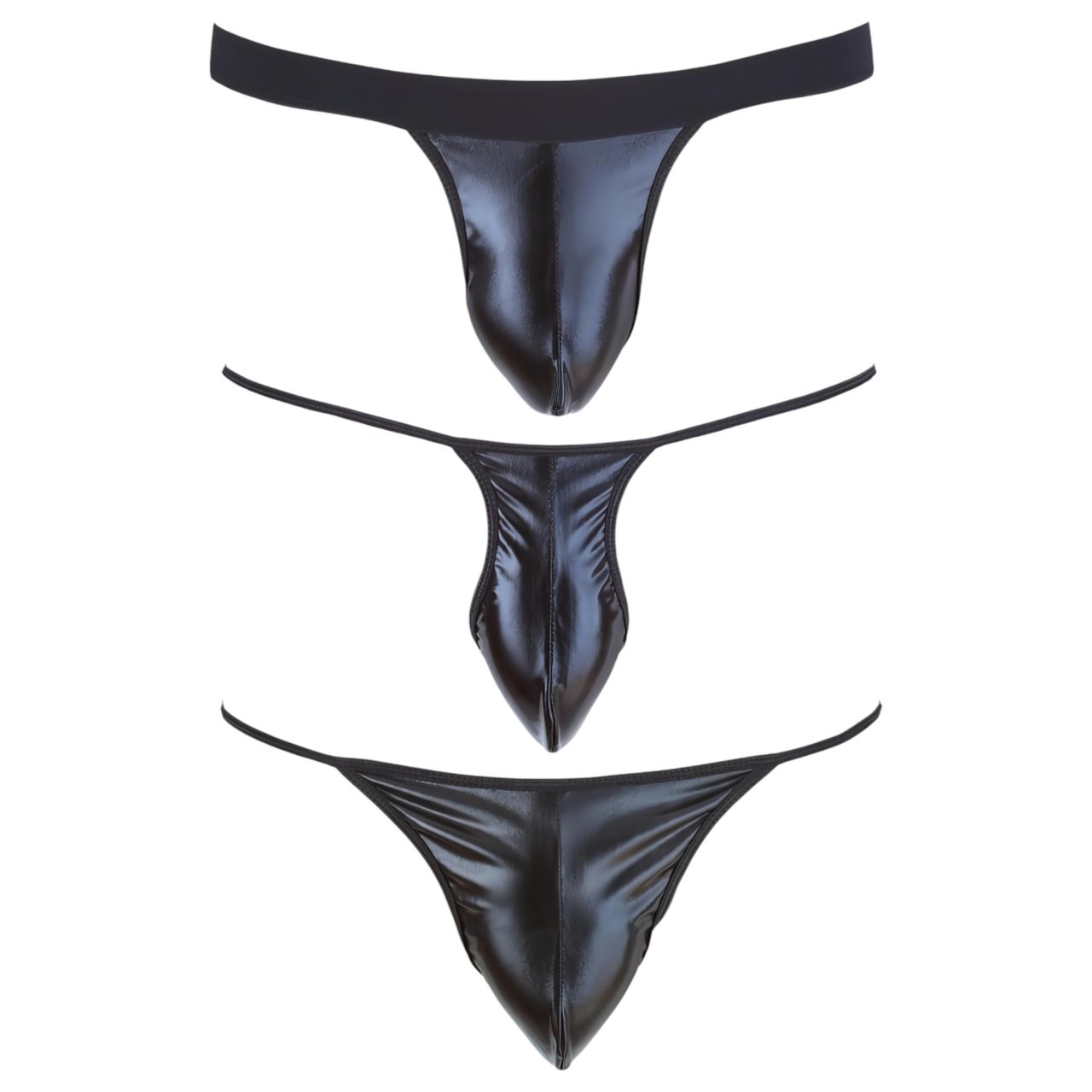 Svenjoyment - férfi tanga szett - fekete (3 részes) S-L Svenjoyment - férfi tanga szett - fekete (3 részes) S-L