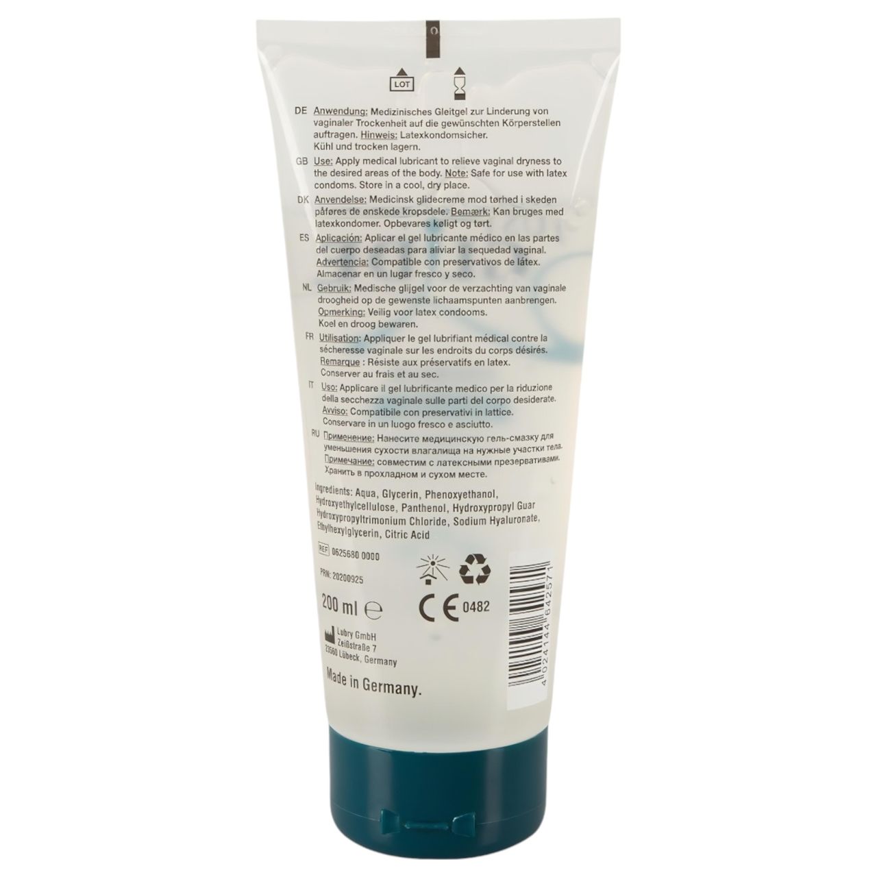 Just Glide Premium Original - vegán, vízbázisú síkosító (200 ml) Just Glide Premium Original - vegán, vízbázisú síkosító (200 ml)
