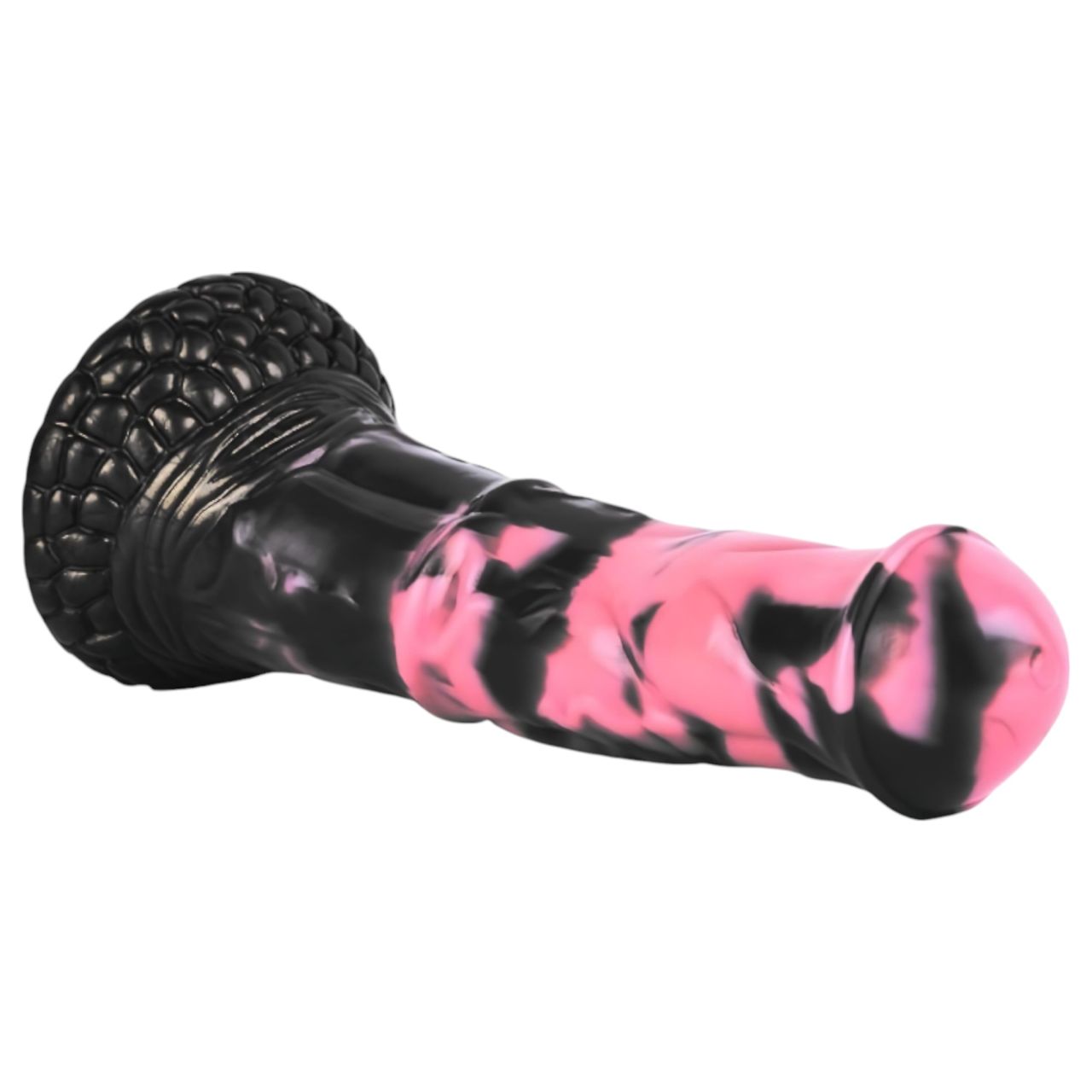 Bad Horse - szilikon ló pénisz dildó - 18 cm (fekete-pink) Bad Horse - szilikon ló pénisz dildó - 18 cm (fekete-pink)