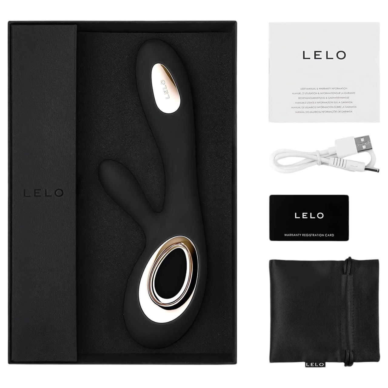 LELO Soraya Wave - csiklókaros, bólogató vibrátor (fekete) LELO Soraya Wave - csiklókaros, bólogató vibrátor (fekete)