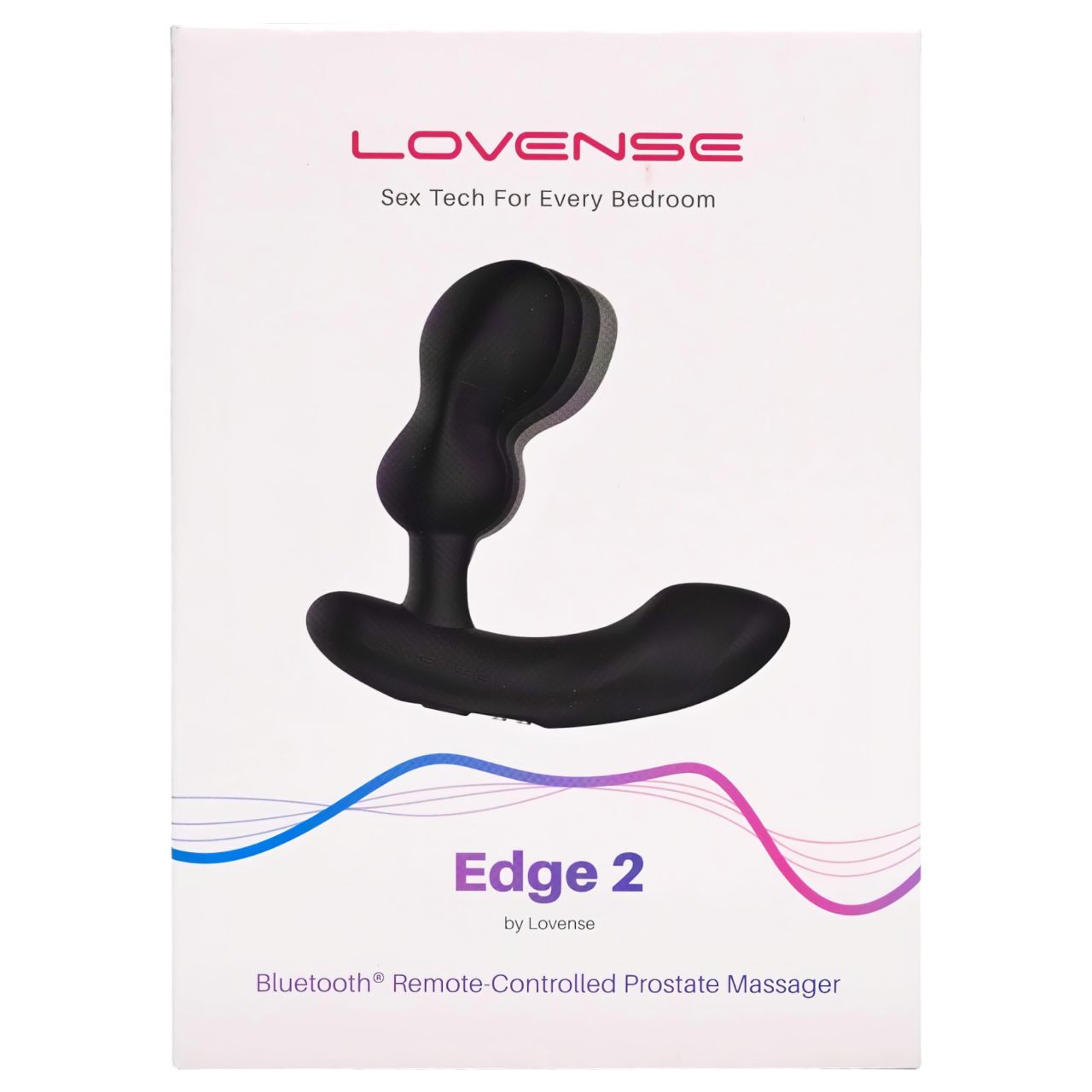 Lovense Edge 2 – App-vezérelt prosztata vibrátor, férfiaknak (fekete)