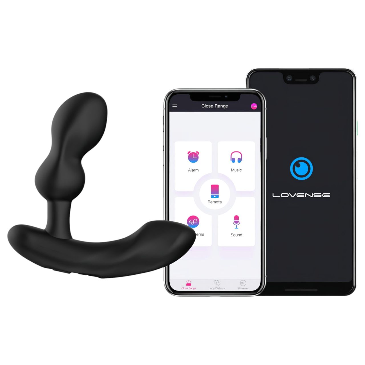 Lovense Edge 2 – App-vezérelt prosztata vibrátor, férfiaknak (fekete)