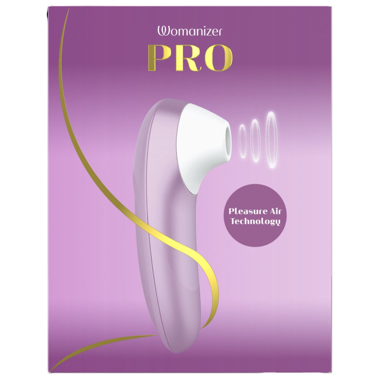 Womanizer Pro - léghullámos csiklóizgató (lila)