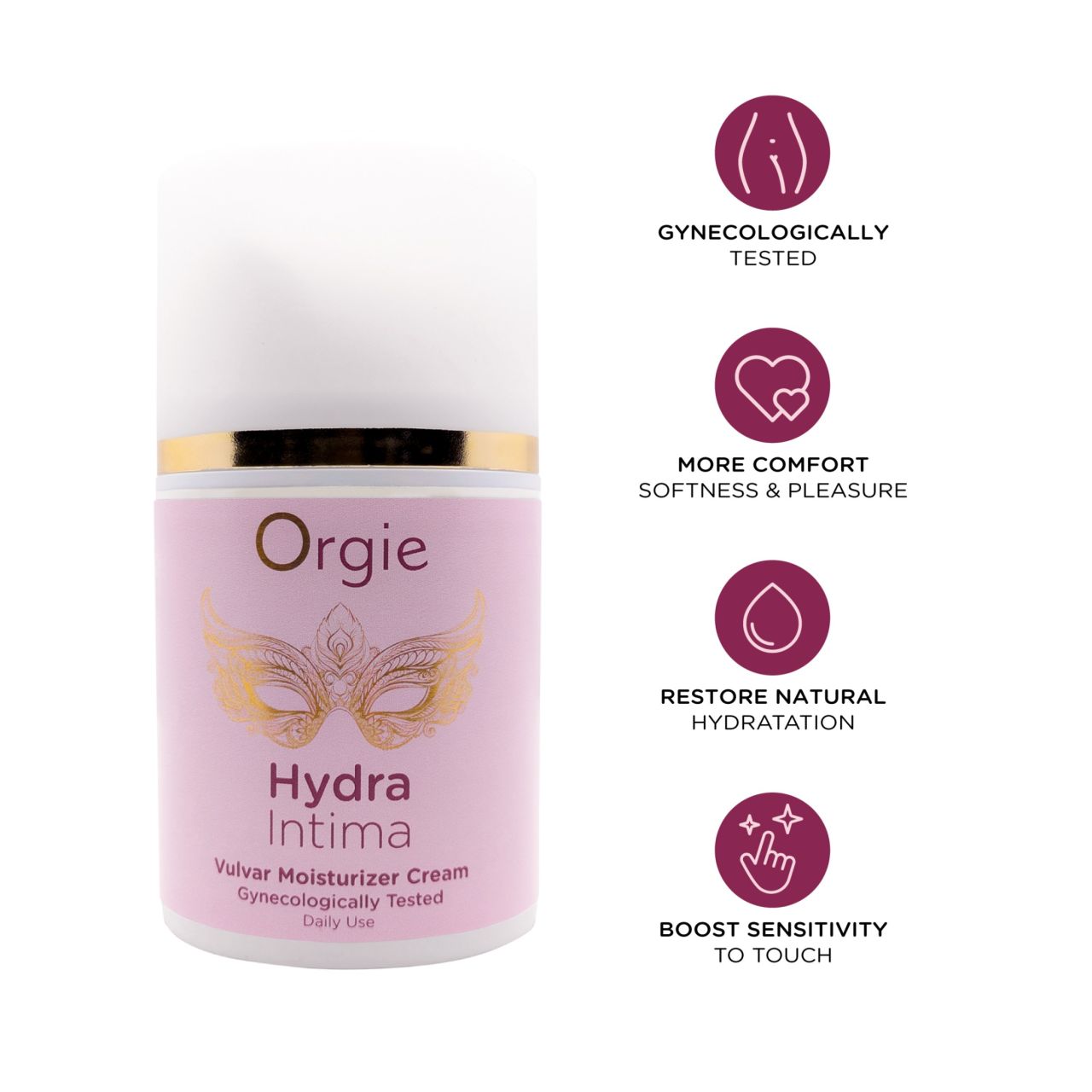 Orgie Hydra Intima - intim ápoló krém nőknek (50 ml) Orgie Hydra Intima - intim ápoló krém nőknek (50 ml)