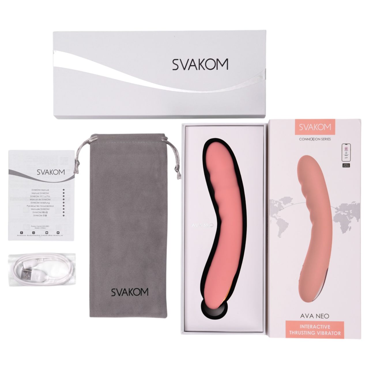 Svakom Ava Neo – okos app-vezérelt lökő G-pont vibrátor (pink)