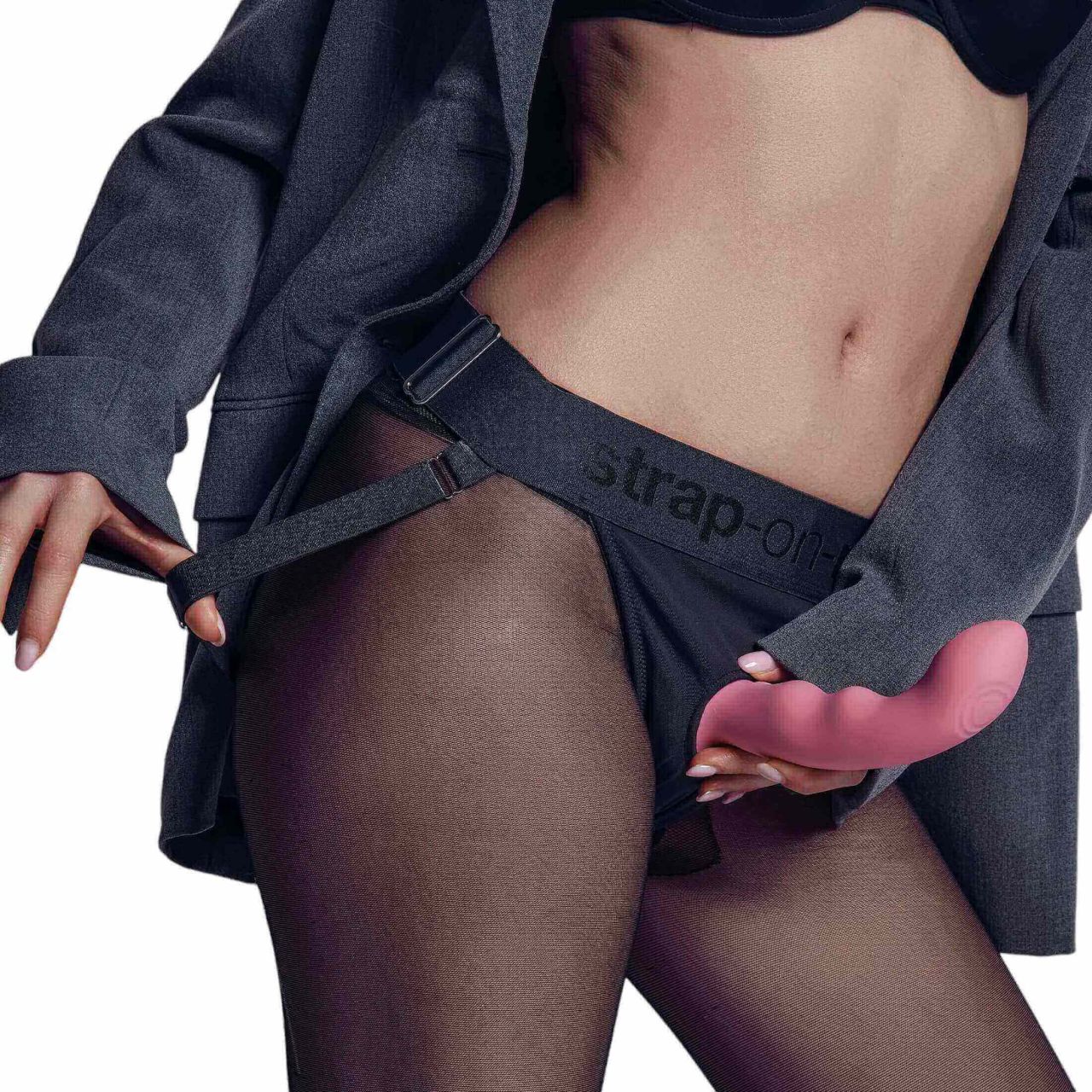 / Strap-on-me M - vízálló, pulzáló G-pont vibrátor (pink)