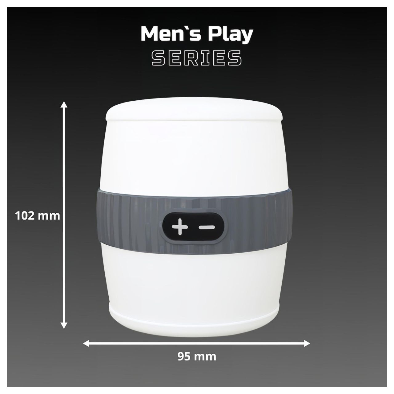 Men's Play - diszkrét vibrációs maszturbátor (fehér) Men's Play - diszkrét vibrációs maszturbátor (fehér)