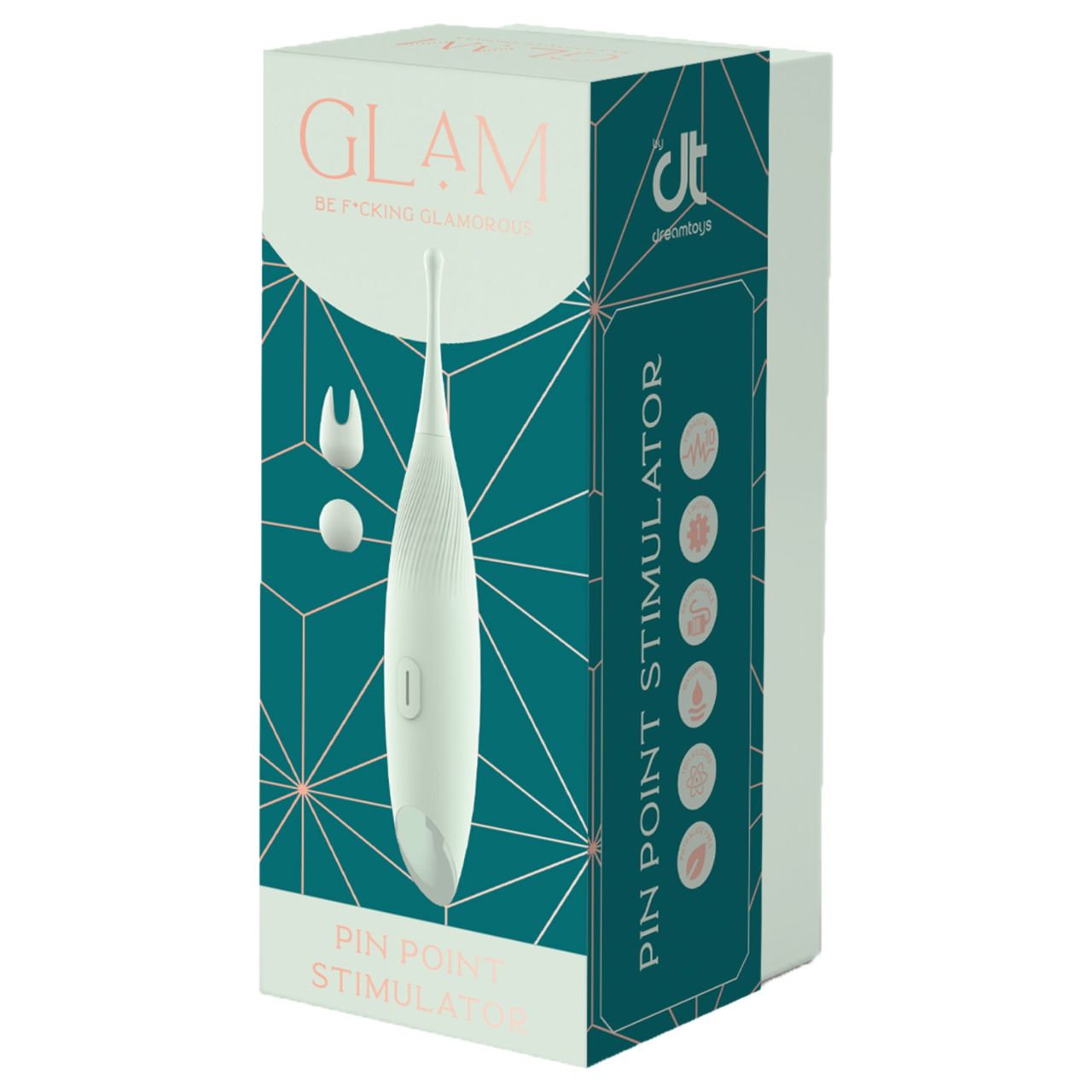 Glam - pontszerű csikló vibrátor (zöld) Glam - pontszerű csikló vibrátor (zöld)