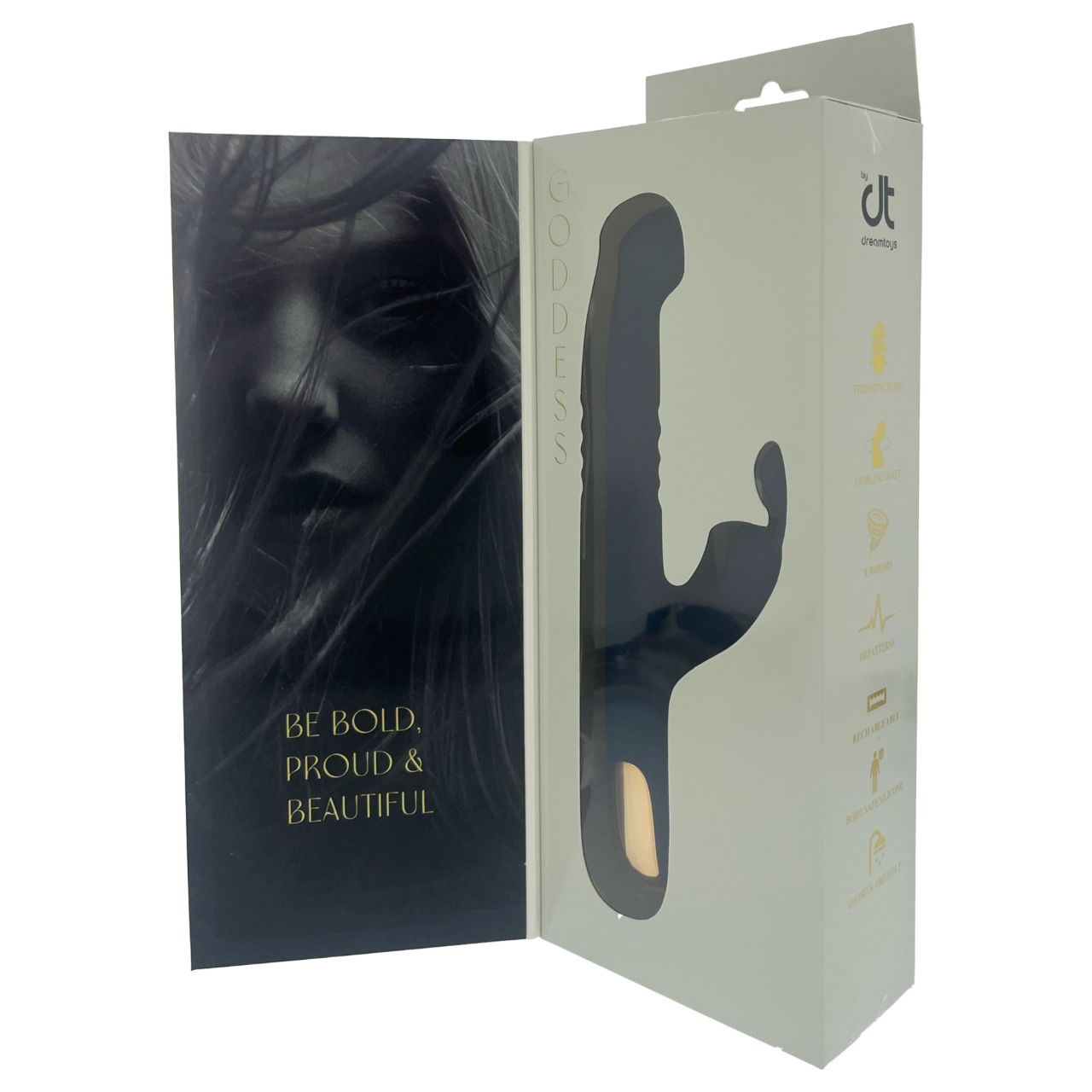 Dreamtoys Goddess Collection - lökő párvibrátor (sötétkék) Dreamtoys Goddess Collection - lökő párvibrátor (sötétkék)