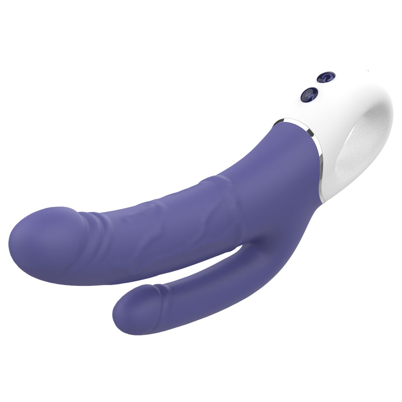 Dreamtoys Essentials - dupla vibrátor (lila) Dreamtoys Essentials - dupla vibrátor (lila)