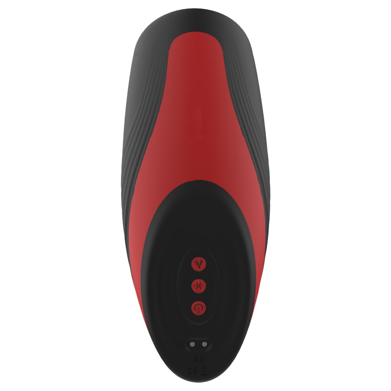 Dreamtoys Essentials - szívó-vibráló maszturbátor (fekete)