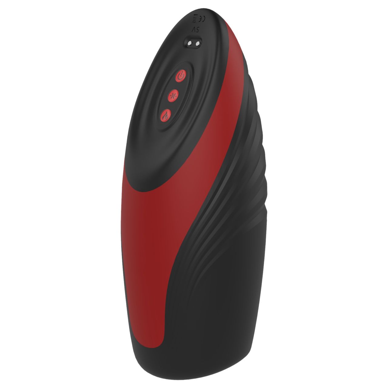 Dreamtoys Essentials - szívó-vibráló maszturbátor (fekete)