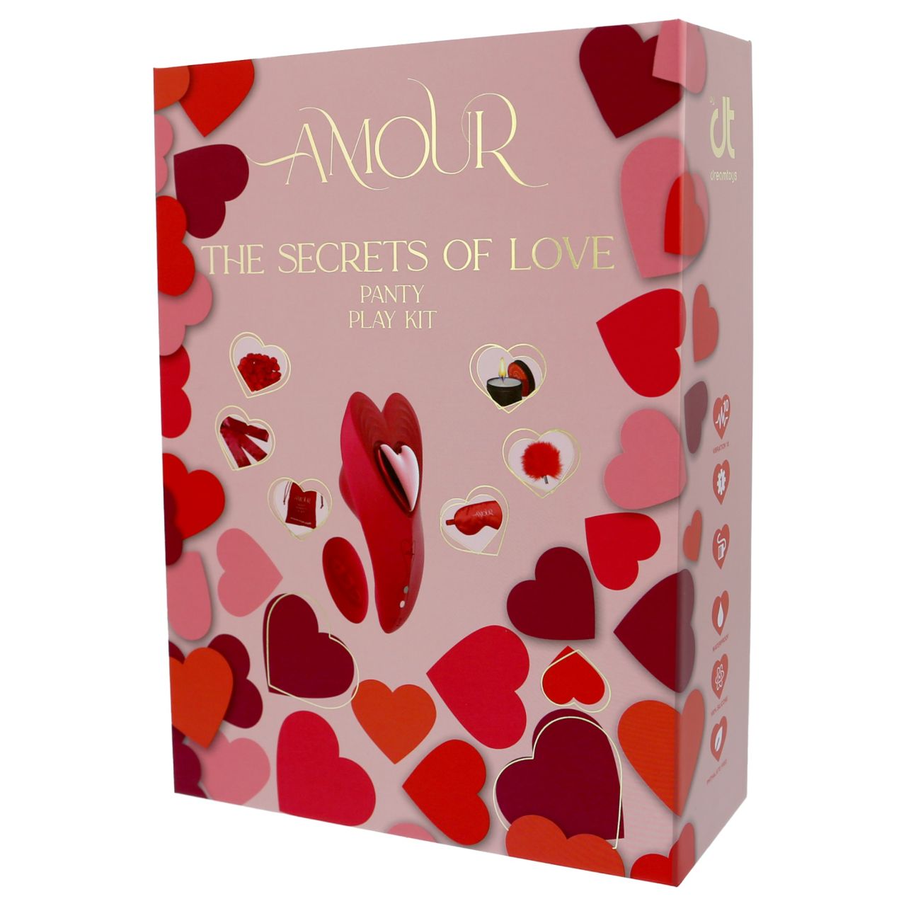 Dreamtoys Amour - bugyi vibrátor szett (piros) Dreamtoys Amour - bugyi vibrátor szett (piros)
