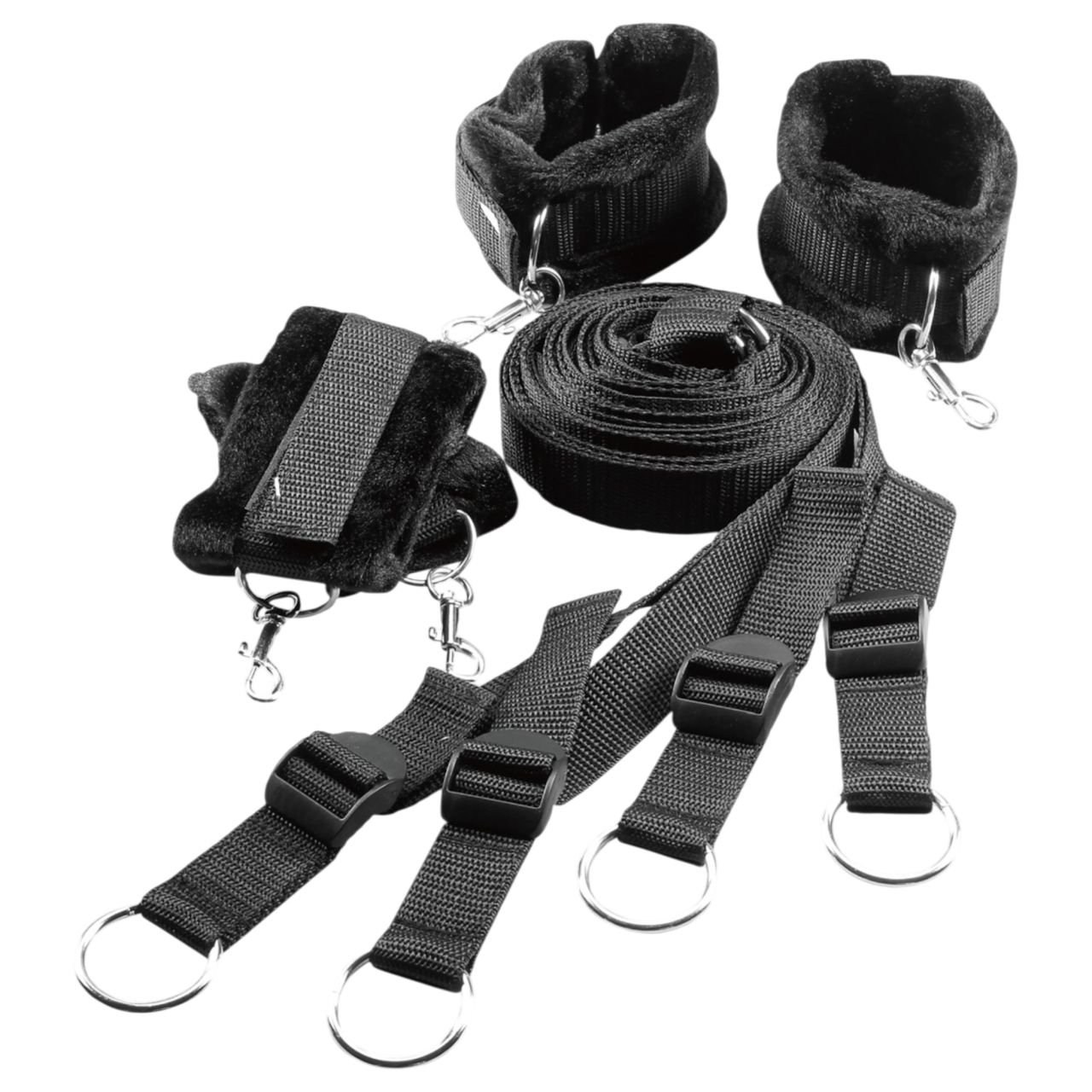 Dreamtoys Blaze - ágyrögzítő kötözőszett (fekete)