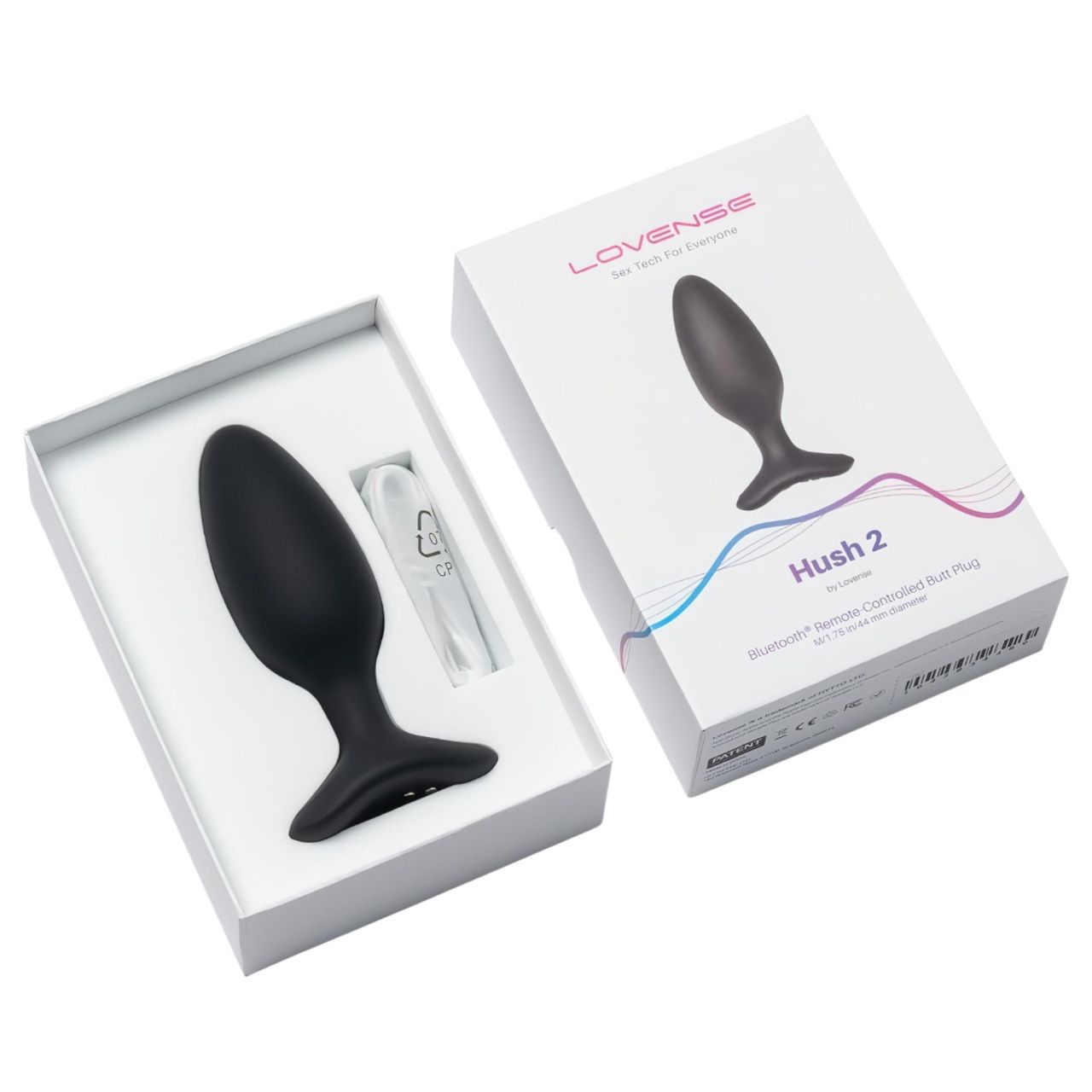 Lovense Hush 2 M – App-vezérelt análvibrátor (45 mm, fekete) Lovense Hush 2 M – App-vezérelt análvibrátor (45 mm, fekete)