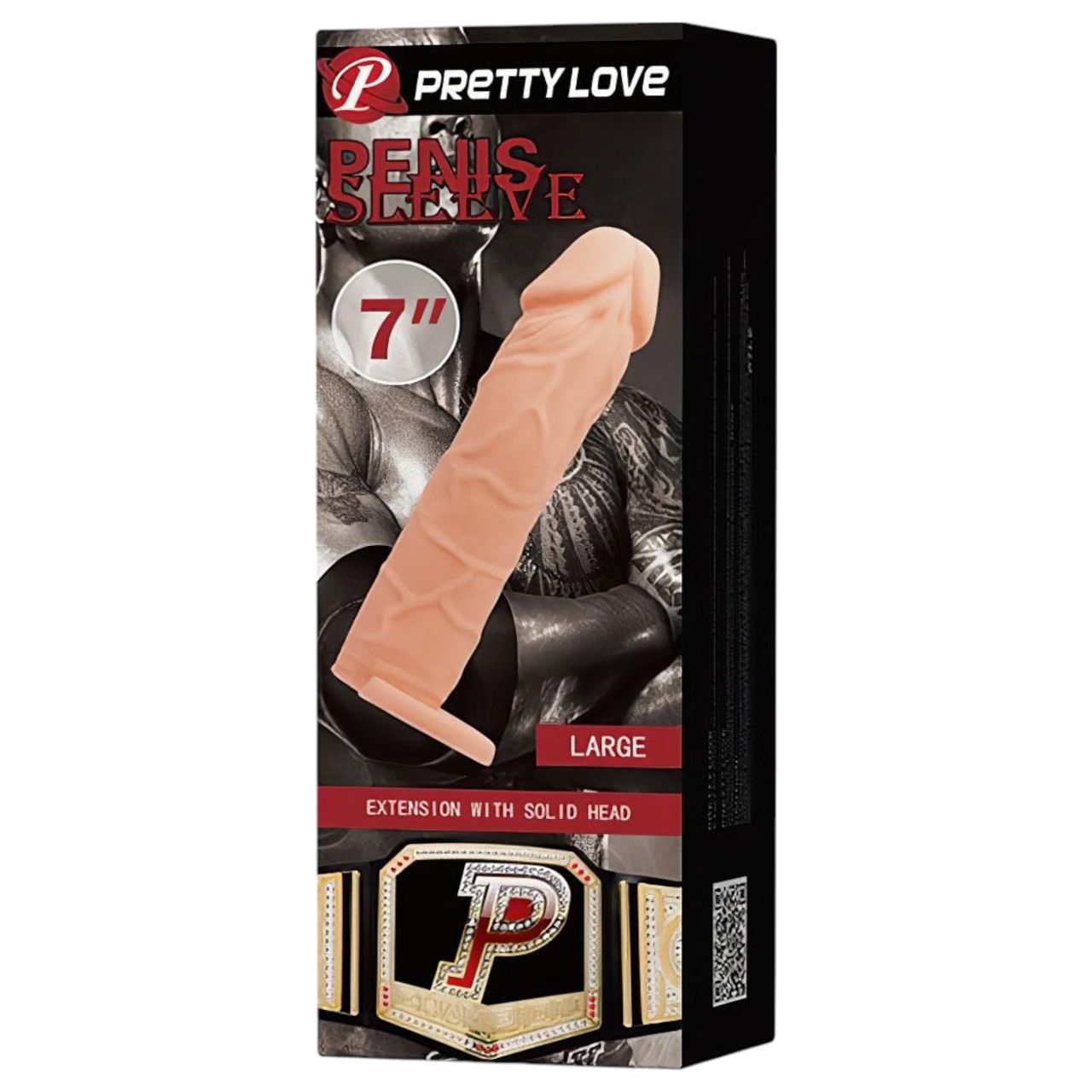Pretty Love - heregyűrűs péniszköpeny (testszínű)