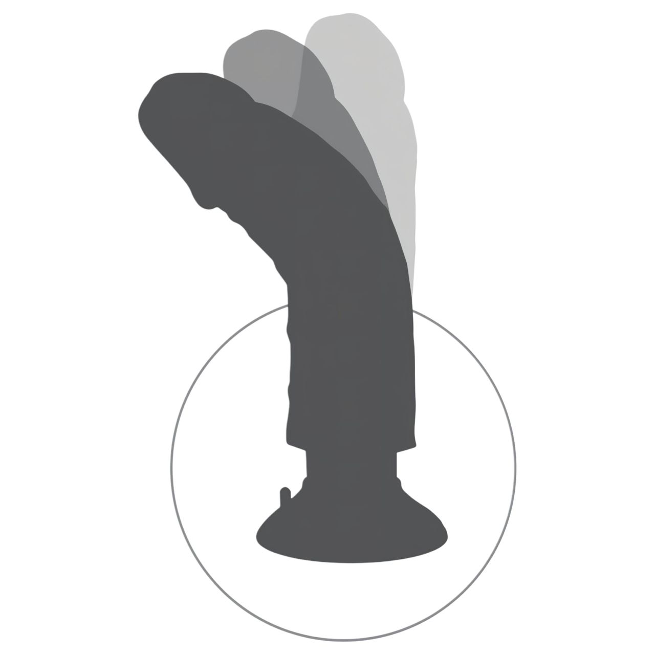King Cock 8 - hajlítható, élethű vibrátor (25 cm)