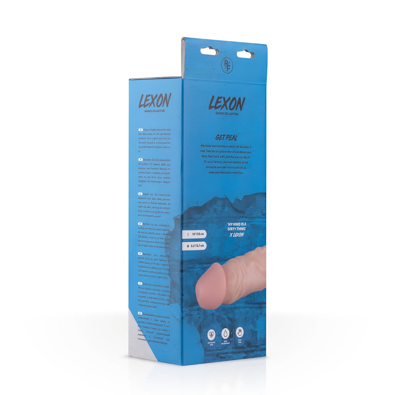 Real Fantasy Lexon - herés élethű dildó - 33 cm (testszínű) Real Fantasy Lexon - herés élethű dildó - 33 cm (testszínű)
