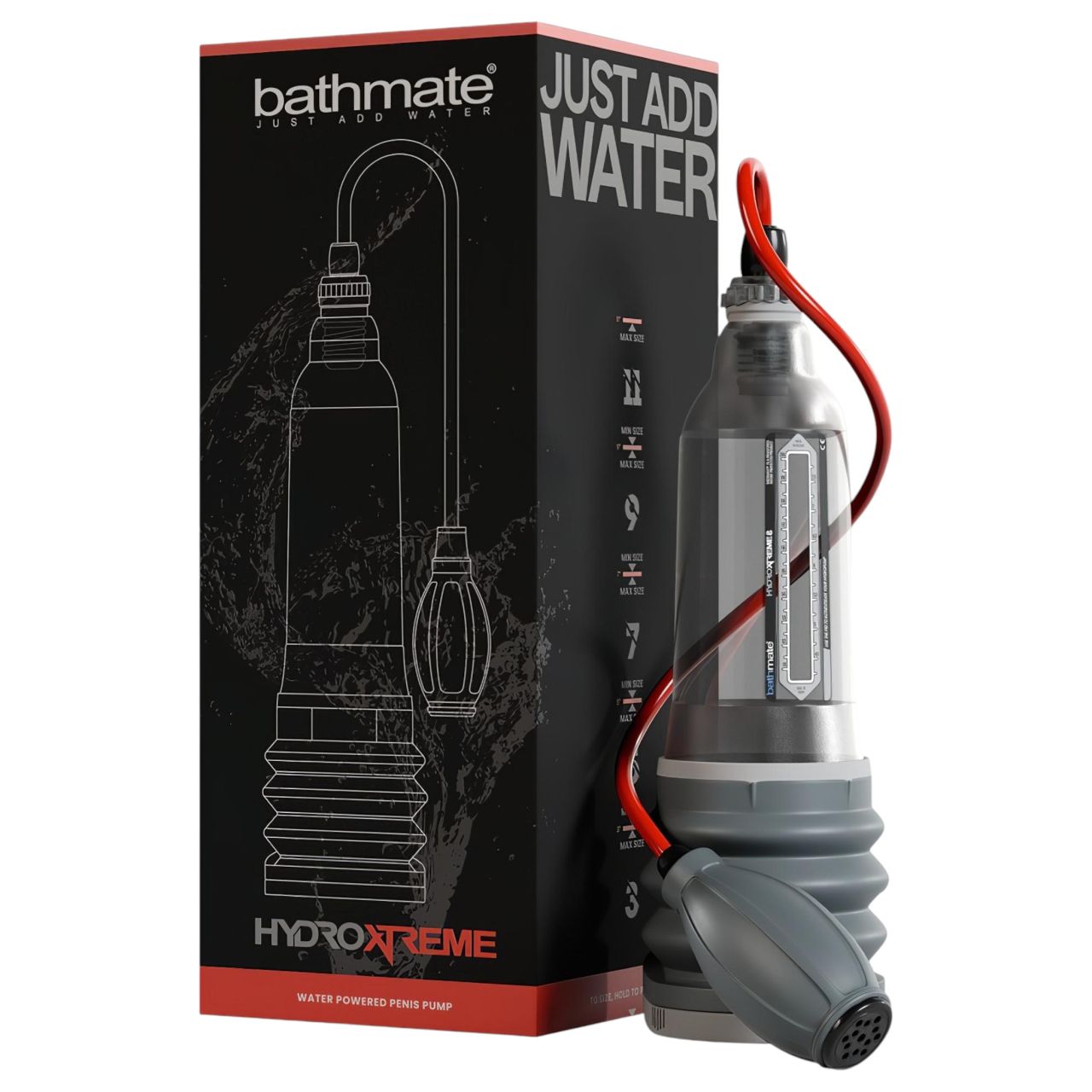 Bathmate HydroXtreme 8 - hidropumpa szett (átlátszó)