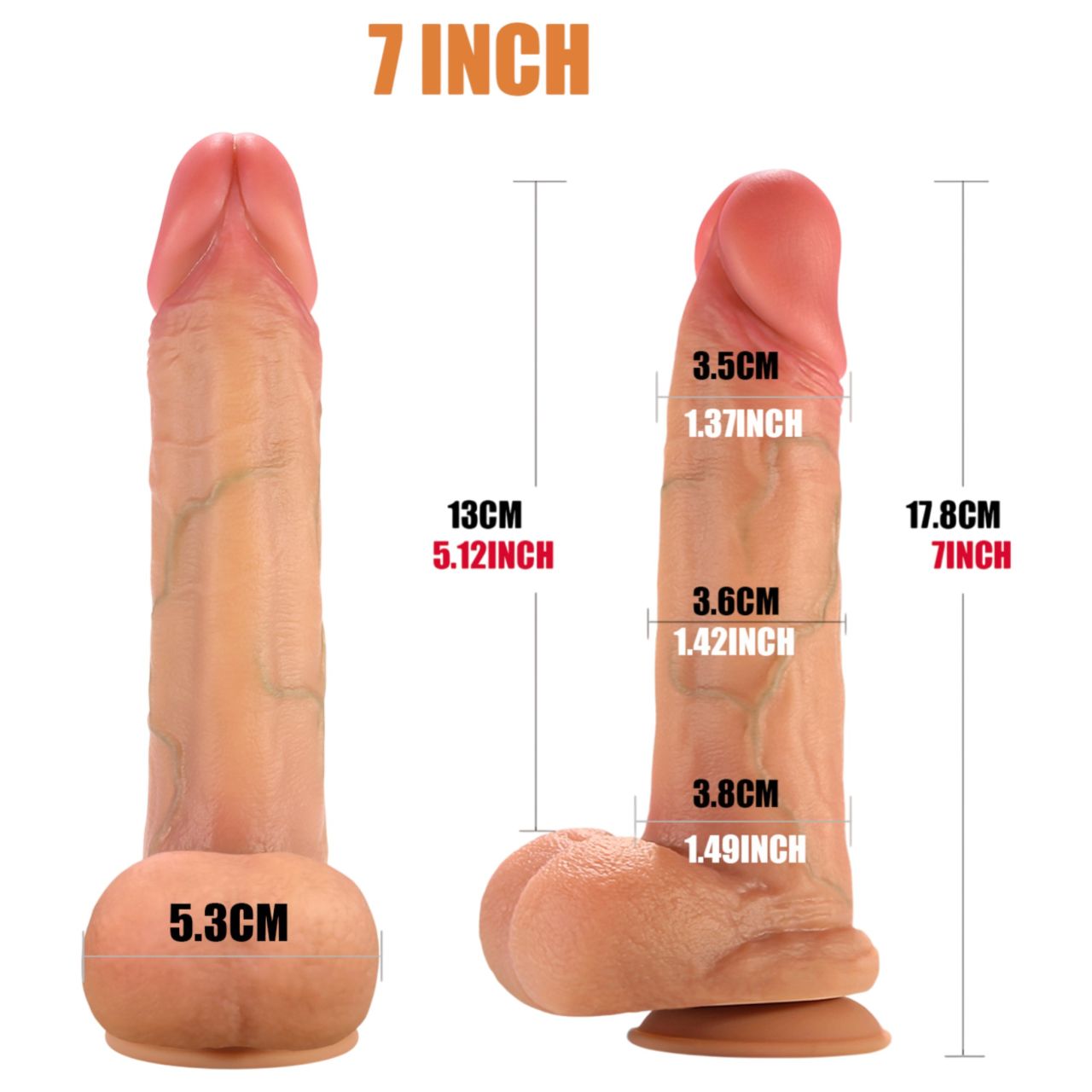 FeelSkin - ultra realisztikus herés dildó (natúr, 17,8 cm) FeelSkin - ultra realisztikus herés dildó (natúr, 17,8 cm)