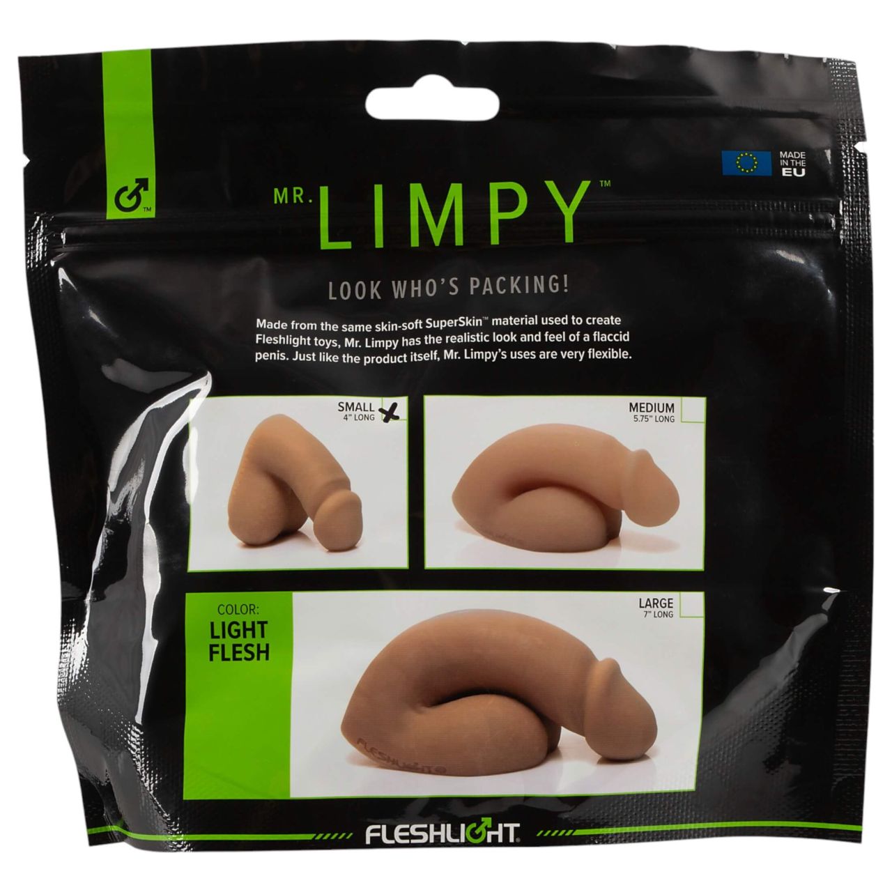 Fleshlight - Mr. Limpy - kis élethű dildó (testszínű)