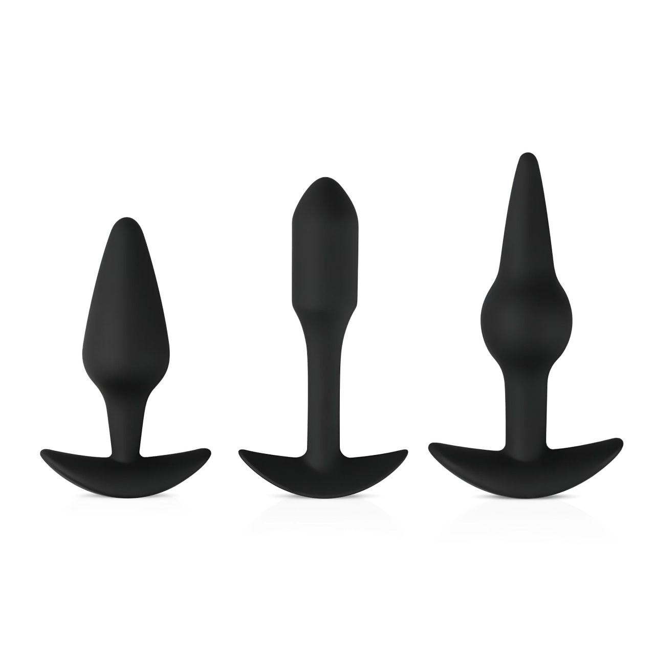 EasyToys Pleasure kit - változatos anál plug szett (fekete)