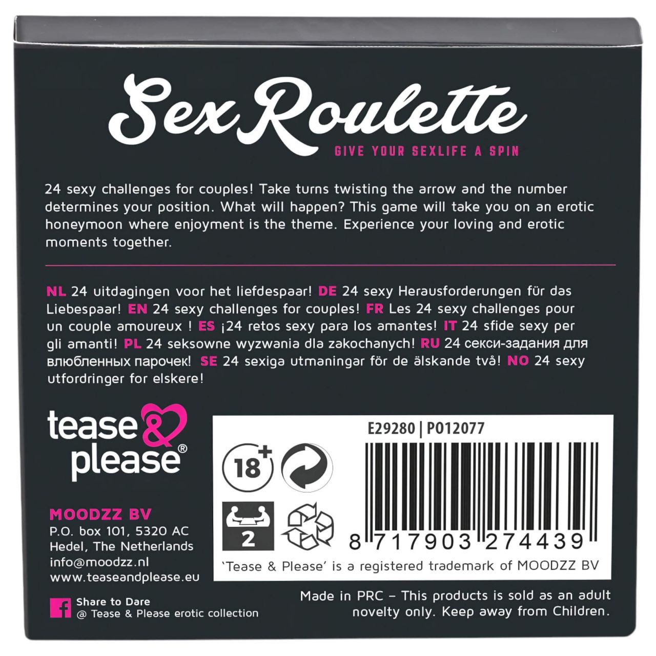 / Sex Roulette Love & Married - szex társasjáték (10 nyelven)