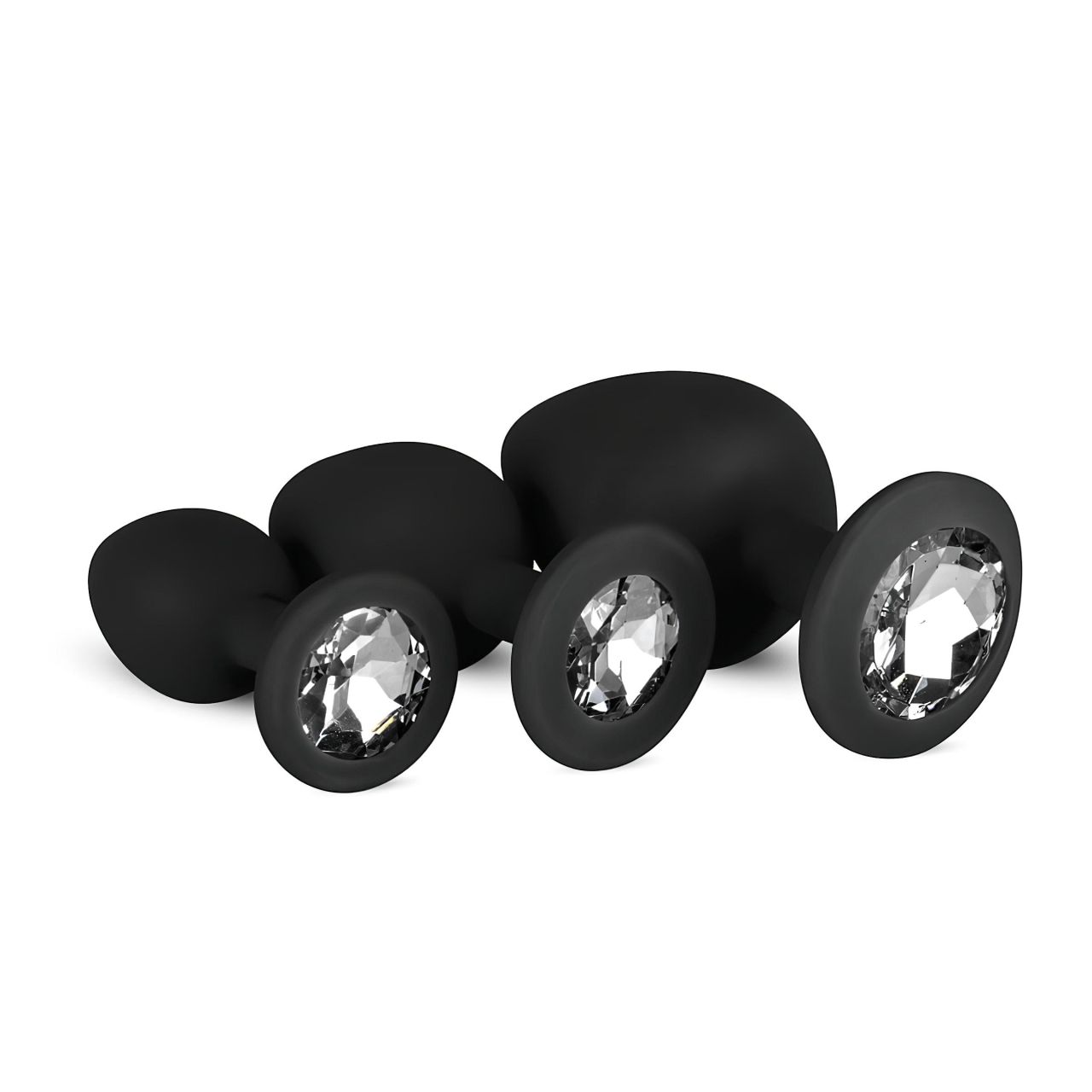 EasyToys Diamond - anál plug szett (fekete)