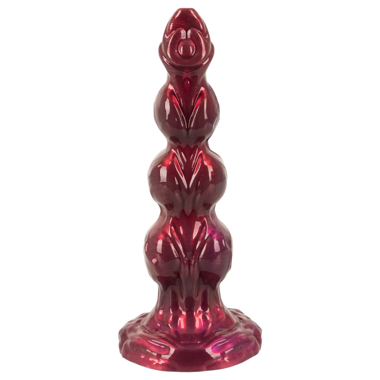 Beasty Cocks - Werewolf Willie élethű fantázia dildó tapadókoronggal - bordó (21 cm)