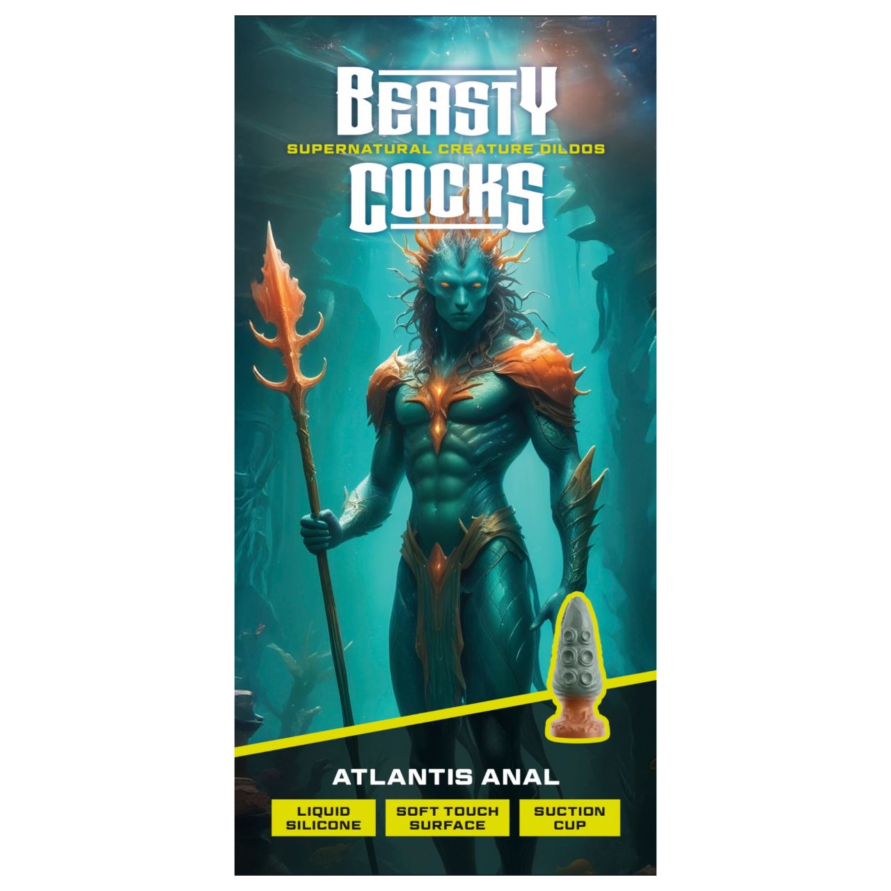 Beasty Cocks Atlantis - análplug (zöld) Beasty Cocks Atlantis - análplug (zöld)