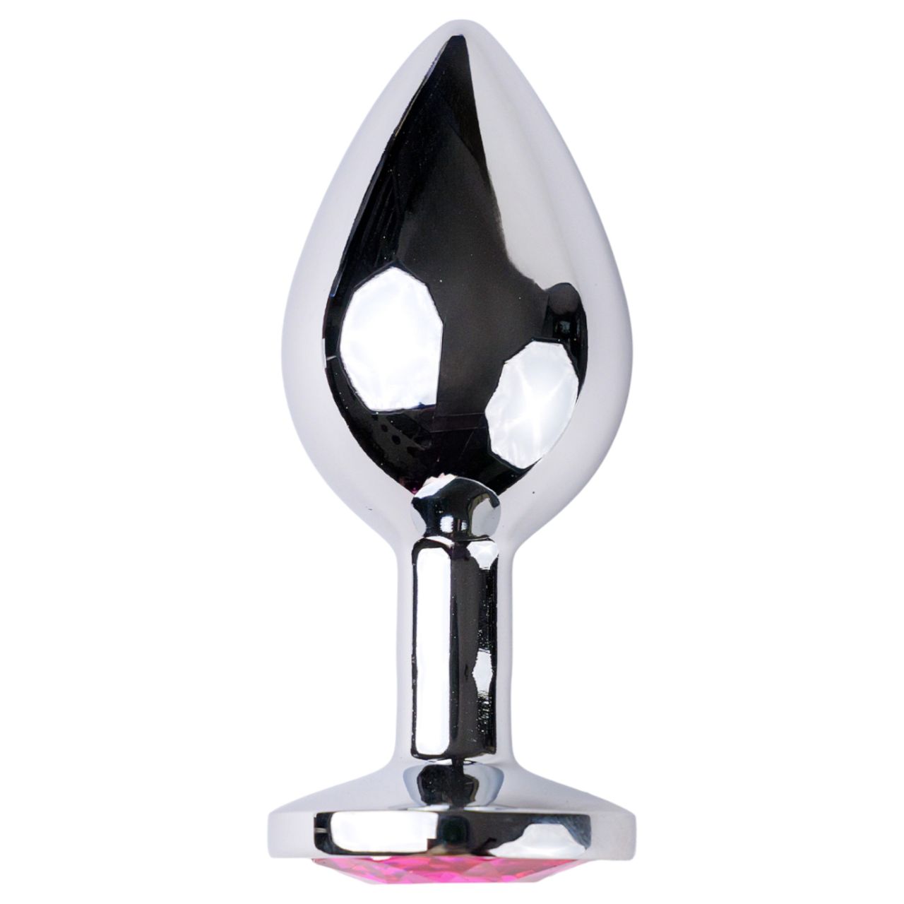 Desirel Pink Jewel S - anál plug (ezüst-pink)
