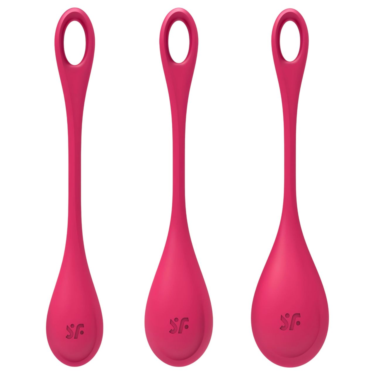 Satisfyer Yoni Power 1 - gésagolyó szett (piros, 3 részes) Satisfyer Yoni Power 1 - gésagolyó szett (piros, 3 részes)