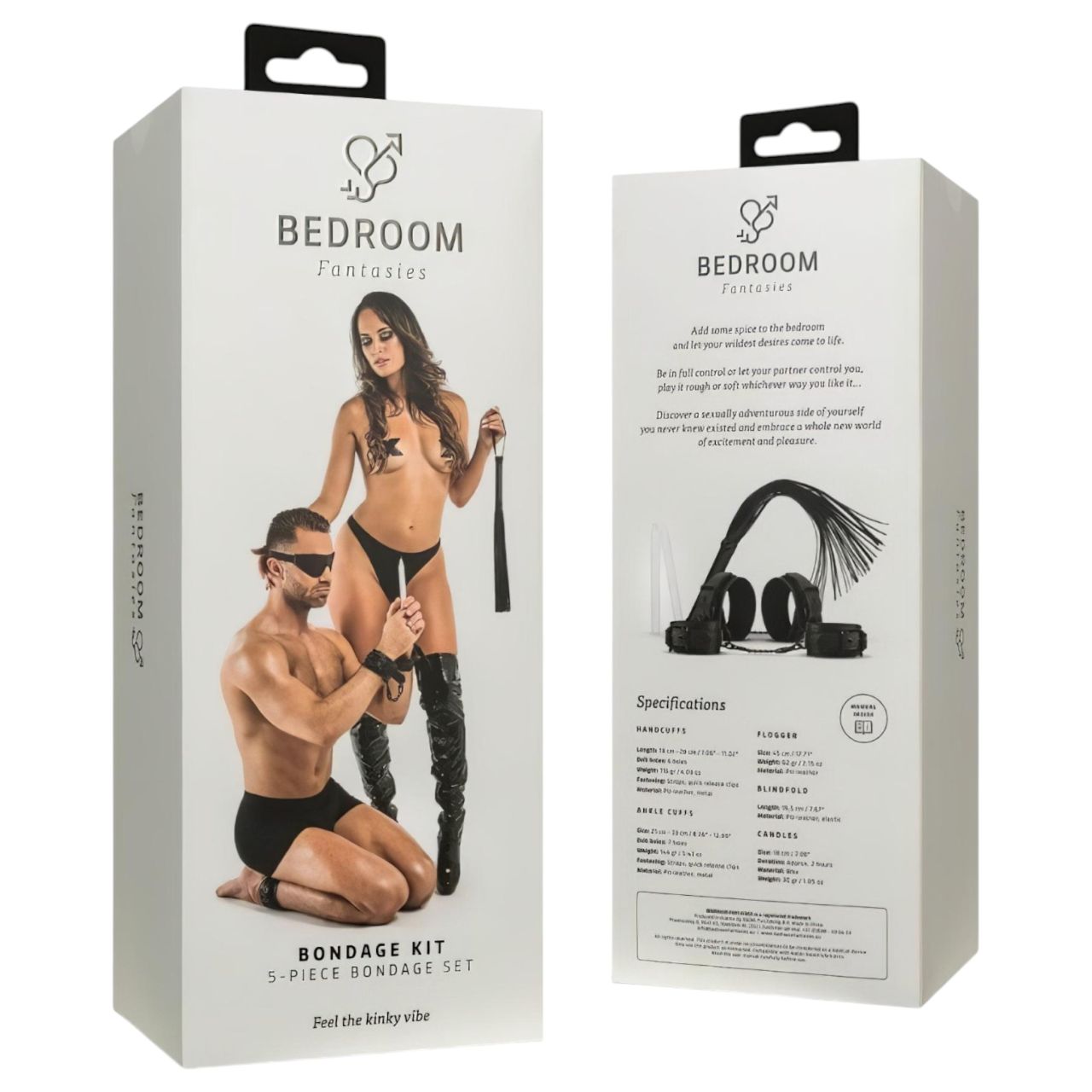 Bedroom Fantasies - teljes BDSM készlet - 5 részes (fekete)