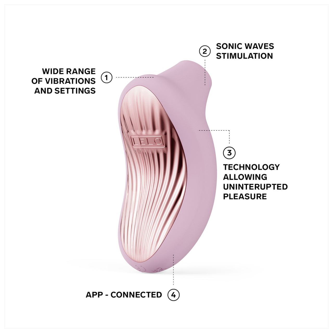 LELO Sona 3 Cruise - hanghullámos csiklóizgató (pink)