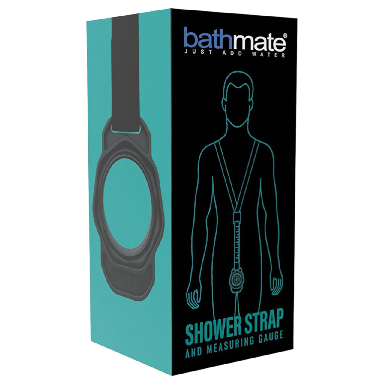 Bathmate Shower Strap - pumpatartó mérőheveder (fekete) Bathmate Shower Strap - pumpatartó mérőheveder (fekete)