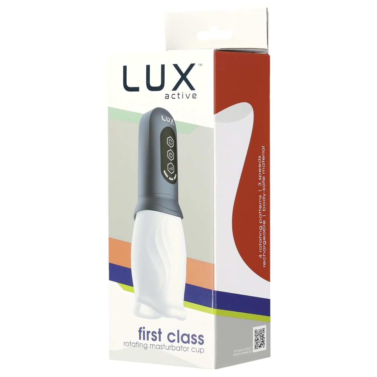 LUX Active First Class - forgó fejes maszturbátor (fehér-szürke) LUX Active First Class - forgó fejes maszturbátor (fehér-szürke)