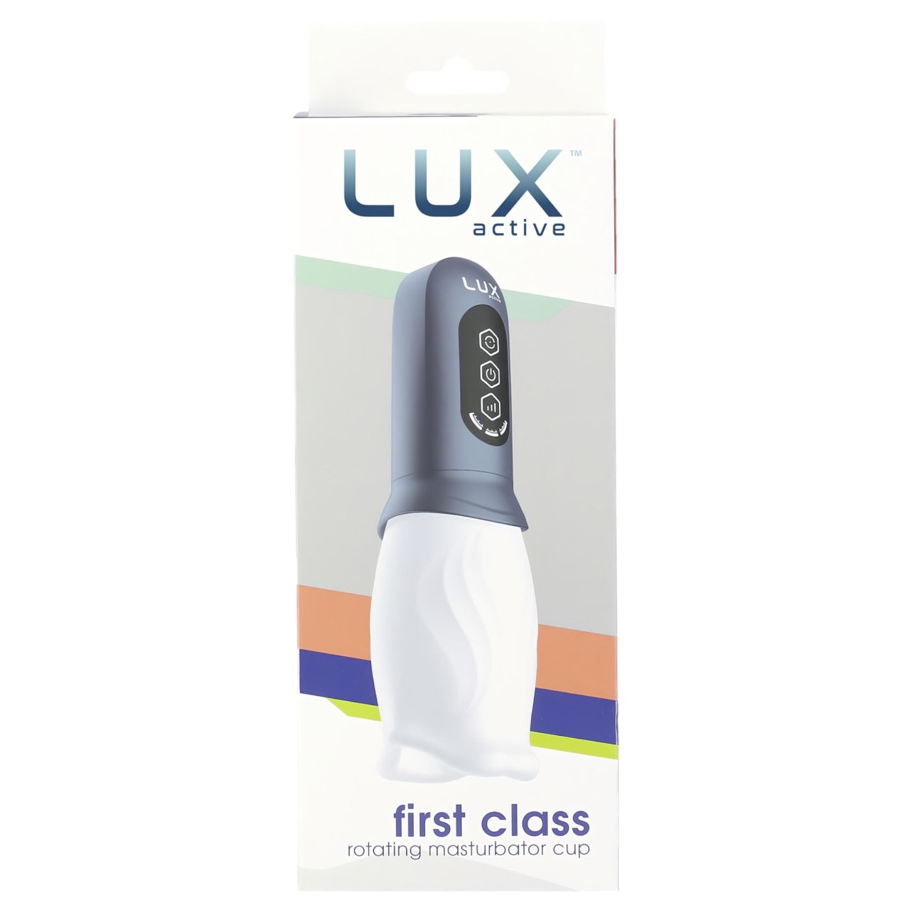 LUX Active First Class - forgó fejes maszturbátor (fehér-szürke) LUX Active First Class - forgó fejes maszturbátor (fehér-szürke)