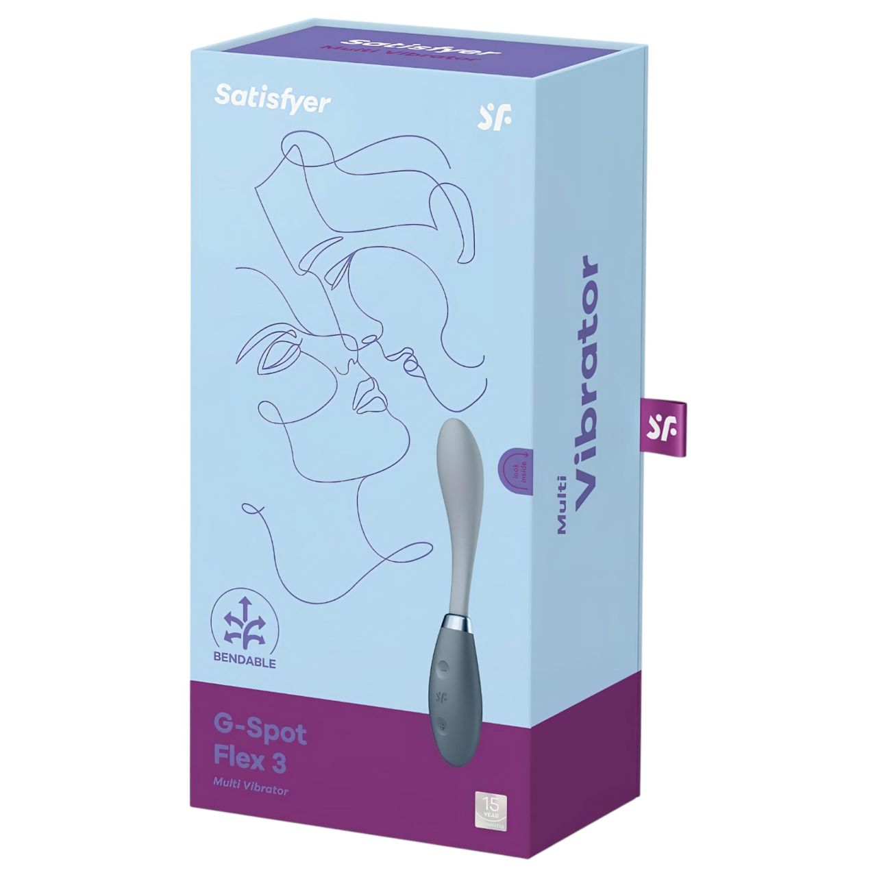 / Satisfyer G-Spot Flex 3 - akkus G-pont vibrátor (szürke) / Satisfyer G-Spot Flex 3 - akkus G-pont vibrátor (szürke)