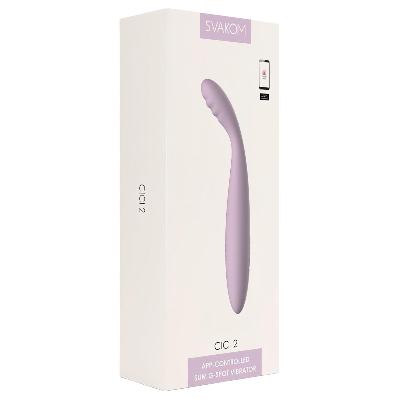 Svakom Cici 2 - App-vezérelt G-pont vibrátor (lila)