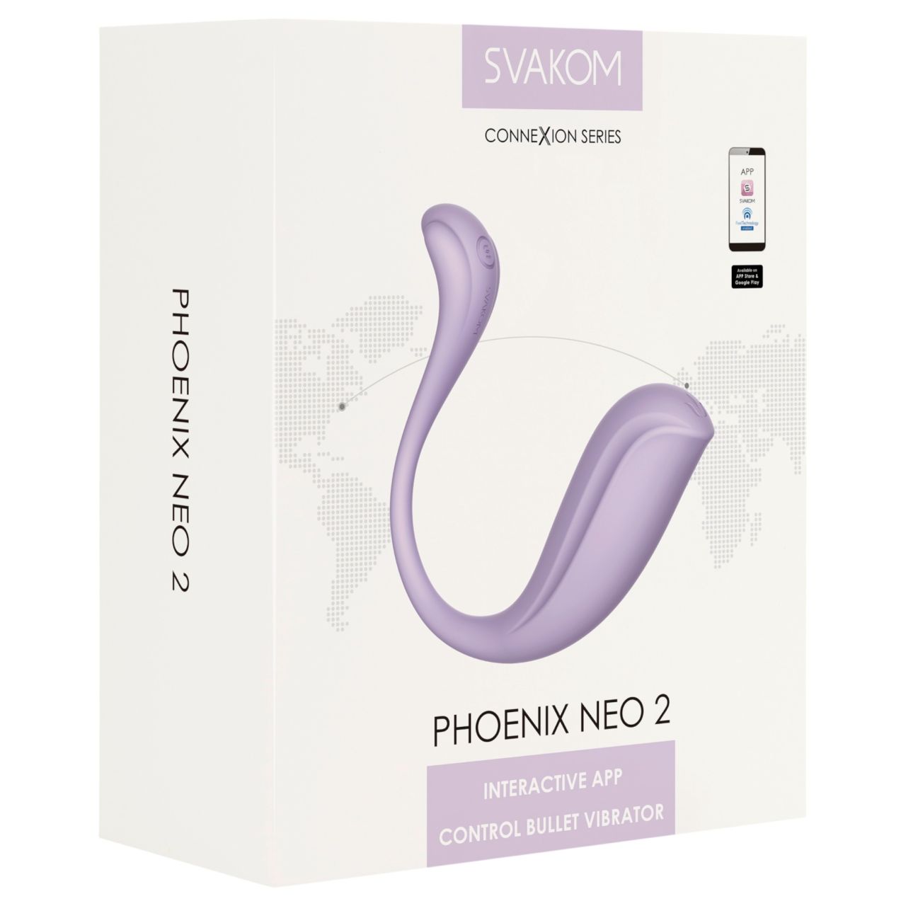 Svakom Phoenix Neo 2 - App-vezérelt vibrációs tojás (lila) Svakom Phoenix Neo 2 - App-vezérelt vibrációs tojás (lila)